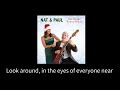 The Whole World Smiles - Lyrics video - Nat & Paul