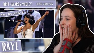 First Time Watching RAYE - BRIT Awards 2024 Medley | Vocal Coach Reaction (& Analysis)