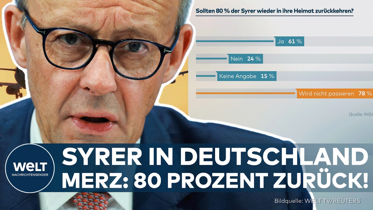 DEUTSCHLAND: Nach umstrittener Merz-Aussage – Mehrheit der Deutschen befürwortet Rückkehr von Syrern