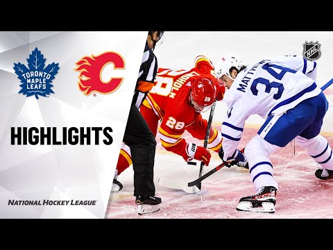 Maple Leafs @ Calgary Flames 1/26/21 | NHL Highlights