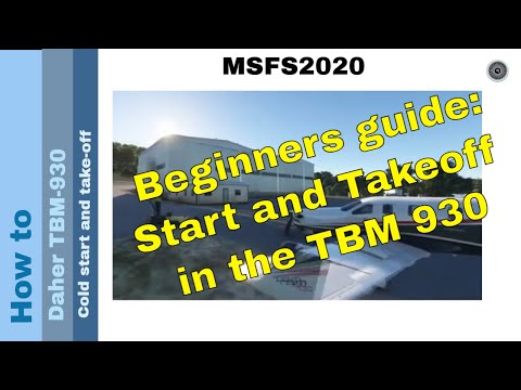 🛩️ TBM 930 Beginner's Guide: cold start and take-off✈️