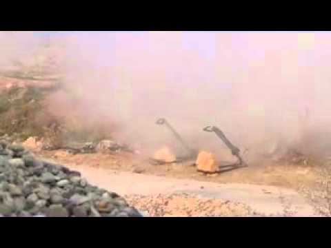 استهداف مقرات النظام في رحبة الشقيف في حلب بصواريخ محلية الصنع من قبل كتيبة الباز