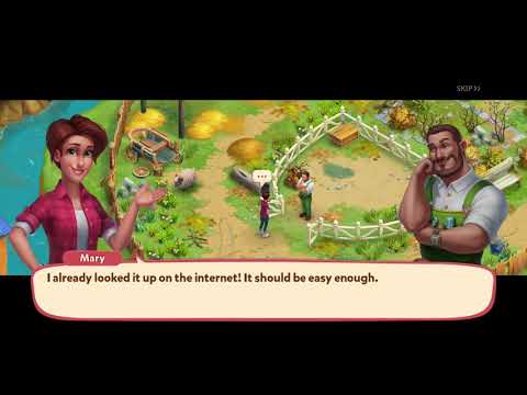 Farmscapes Gameplay Calling Phillip and building a pen