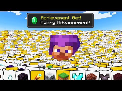 Getting EVERY Minecraft Achievement in 24 Hours!