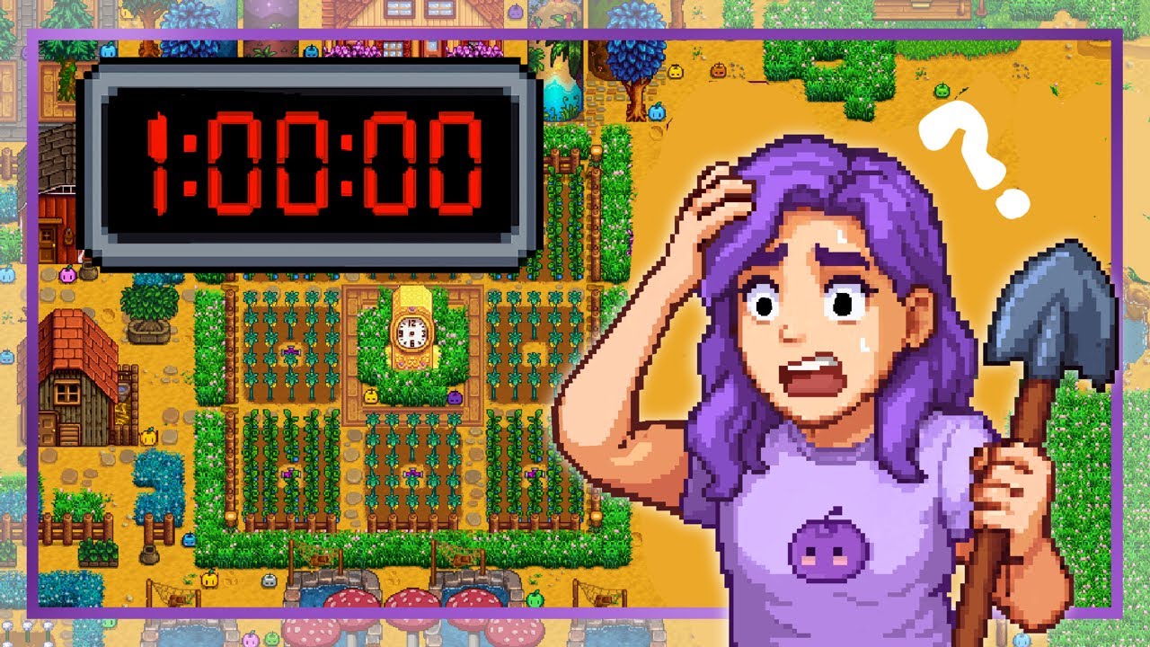 Who Can Create the BEST Stardew Farm in 1 HOUR?