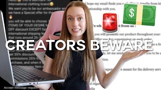 how to spot FAKE brand deals as a creator/influencer💰 | AVOID THESE AMBASSADOR PROGRAMS!!