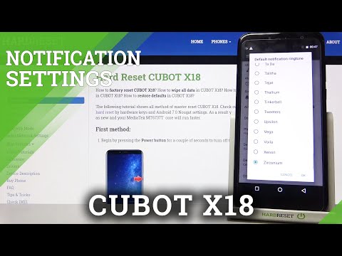 Cubot X18 - Notification Tones on This Device
