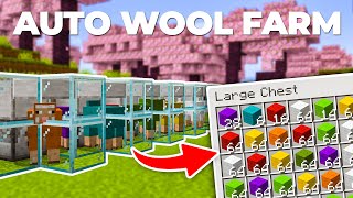 Automatic Wool Farm in Minecraft 1.20! (Java & Bedrock) | Minecraft Tutorial