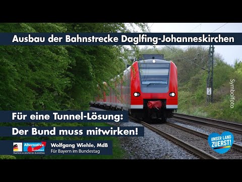 Bahnausbau Daglfing-Johanneskirchen: Wolfgang Wiehle, MdB, fordert Tunnel statt Lärmschutzwand