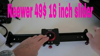 Neewer mini camera 16 inch slider 49$