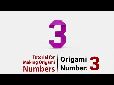 How to Make Origami Numbers 0 9 Simple Step by Step Tutorial