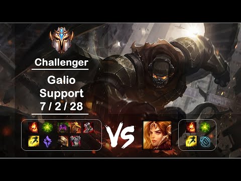 [4K] KR Challenger Support Galio vs Leona Ep.1252