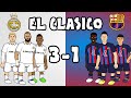 REAL MADRID 3-1 BARCELONA! (El Clasico Parody Goals Highlights 2022 Benzema Rodrygo Valverde)
