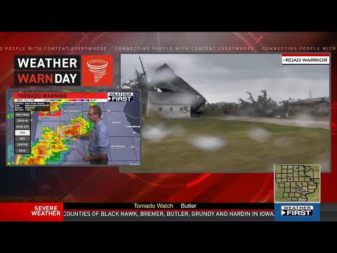 7/14/21 Historic Iowa Tornado Outbreak - Live TV Coverage 5:30pm - 6:30pm