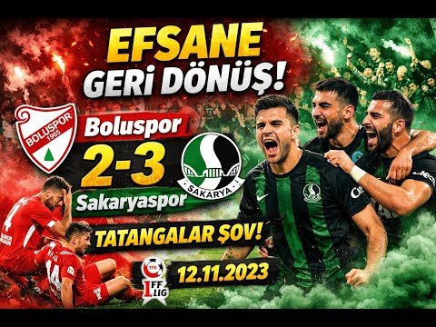 Boluspor:2 - Sakaryaspor:3 Maç Özeti 12.11.2023 #sakaryaspor #boluspor #tatangalar #tff1lig