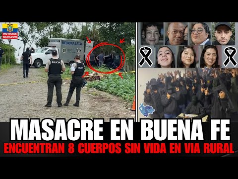 MASACRE en Buena Fe: HALLAN 8 cuerpos maniatados abandonados en vía rural de Los Ríos