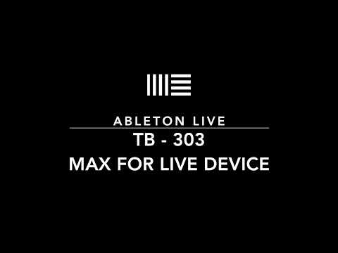 TB  303 - FREE Max For Live Device. Classic 303 that sounds great! Easy Ableton Live Tips.