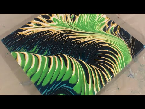 #299. Split Cup Acrylic Pour Collab with Fiona Art! / acrylic painting tutorial / split cup pour