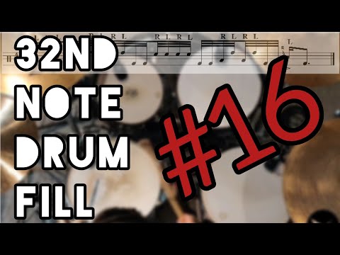 32nd note Drum fill #16 | Drum Lesson - Ariel Kasif