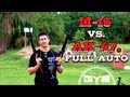 AK-47 vs. M16(AR-15) - Full Auto CQB 