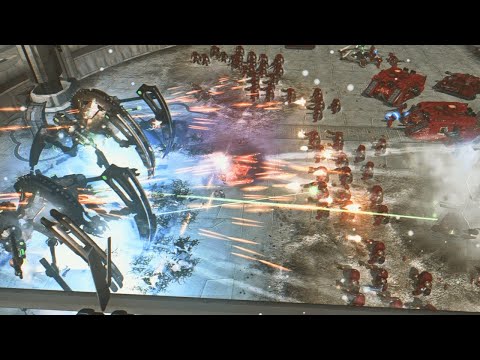 Space Marines vs Necrons Super Titans! - Unification Mod, Warhammer 40K: Dawn of War: Soulstorm