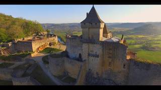 Château de Castelnaud, vue du ciel
