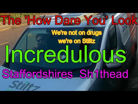 Stiltz Driver Gives Me An Incredulous Look in Stone When I Pass Him. Priceless That Look. 🔔End 😮😂🤣🤣