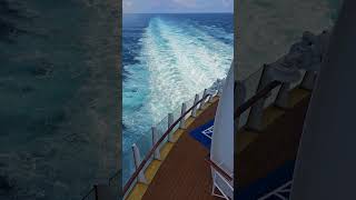 Best view in the world! I love relaxing on a cruise ship while I watch the wake #love #fun #sun