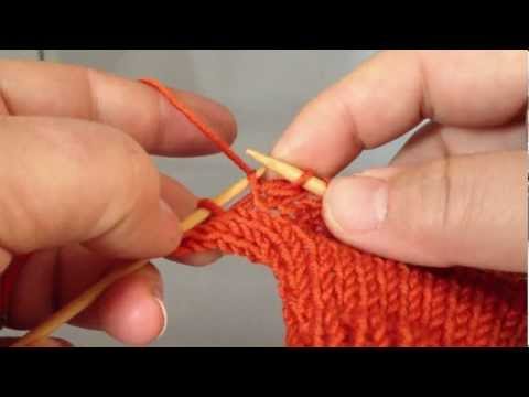 Learn to knit - Left increase