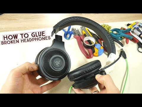 How to Glue Broken Headphones [Superglue and Baking Soda HACK]