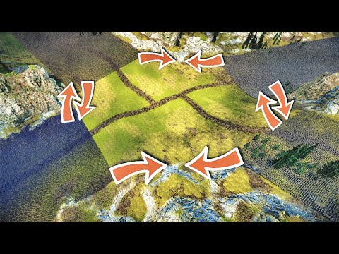 Crossroads Battle: Black Knights vs Fantasy Orcs vs Girls Zombies vs Goblins - UEBS 2