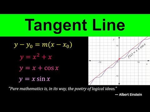 Tangent Line - Finding Equation of Tangent line using Derivatives - Calculus