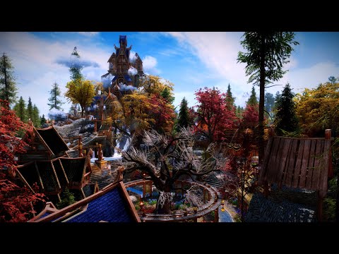 Skyrim AE 2023 - Ultra Modded Whiterun and it's sister city of Riverwood - 1440p