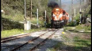 preview picture of video 'The last Peloponnese freight train enters at Chrani station'