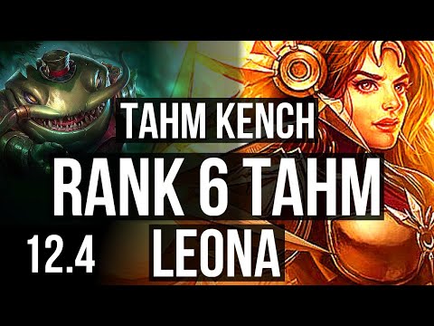 TAHM & Jinx vs LEONA & Jhin (SUP) | Rank 6 Tahm, 1/1/7, Rank 30 | KR Challenger | 12.4