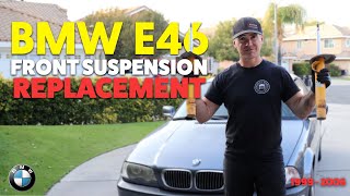 BMW E46 Front Suspension Replacement- Struts, Control Arms, Tie Rod Ends, Sway Bar Links 2001-2006
