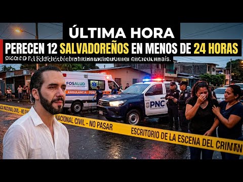 PERECEN 12 PERSONAS AHORITA EN SAN SALVADOR