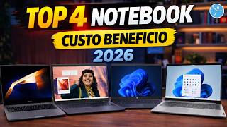 TOP 4 Melhor NOTEBOOK CUSTO BENEFICIO 2026! Qual Vale Mais a Pena? (Análise Completa)