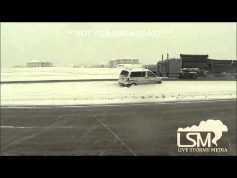 12-4-13 Fargo, ND Vehicles Stranded in Snow *Brian Spieker HD*
