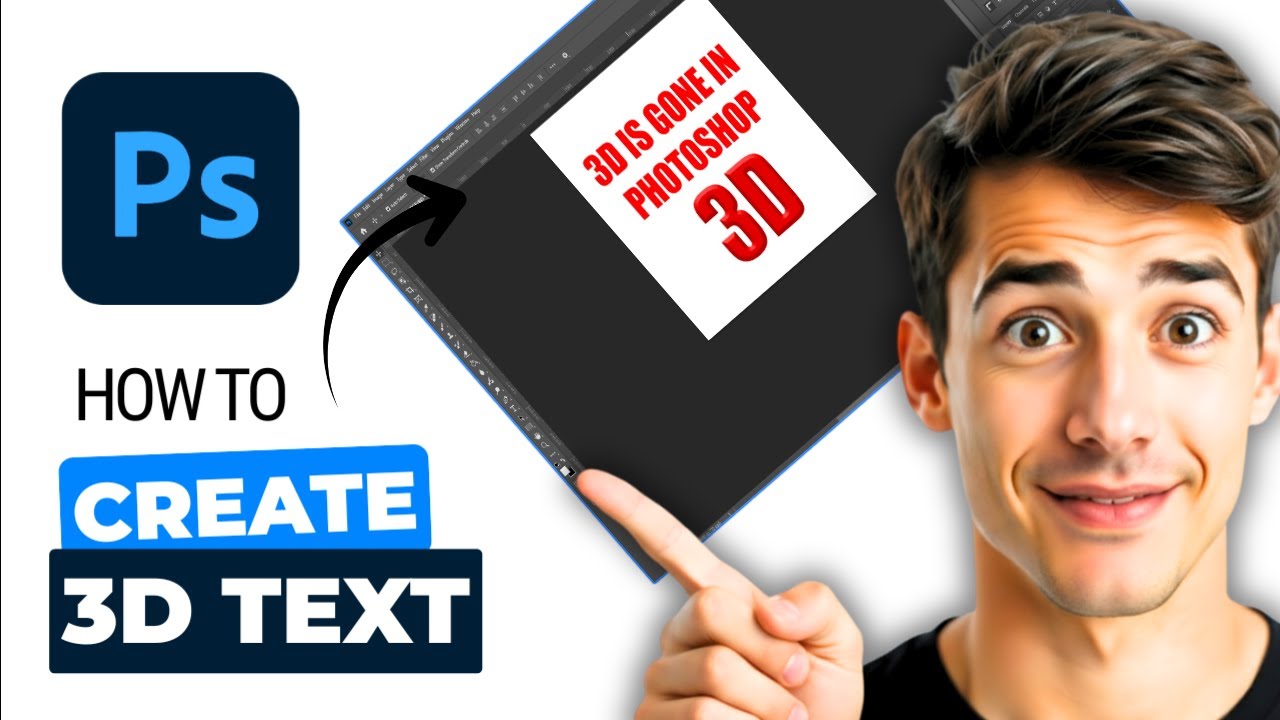 How To Make 3D Text In Photoshop (Easiest Way) (2026 Guide)