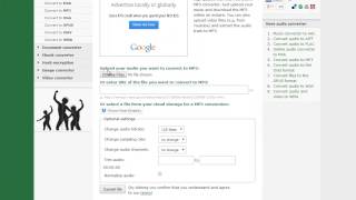 How to convert an audio file with online converter