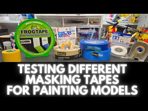 Testing Different Masking Tapes For Painting Models