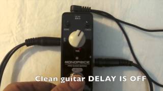 Video thumbnail for MONOPRICE DELAY PEDAL by Deb Erney (DebErneydotcom)