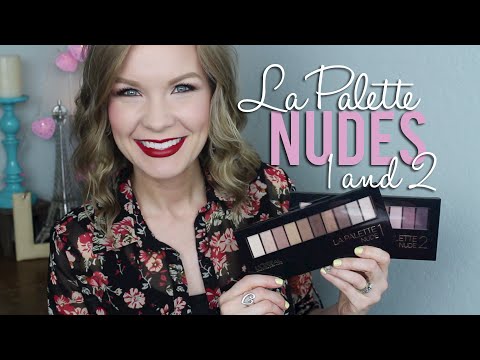 Loreal La Palette Nude 1 & 2 Swatches & Review!