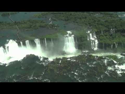 Водопады игуасу вид с вертолёта