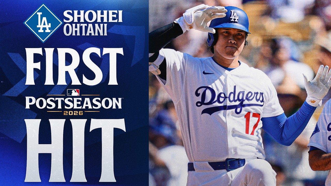 Shohei Ohtani singles in his first at-bat of the 2026 MLB Postseason! 🤩 | MLB Highlights