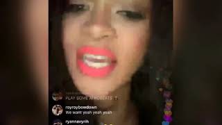 Watch Rihanna singing Burna Boys "YE" word for word live on Instagram