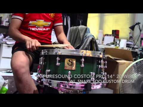 Review puresound Custom pro snare Wire