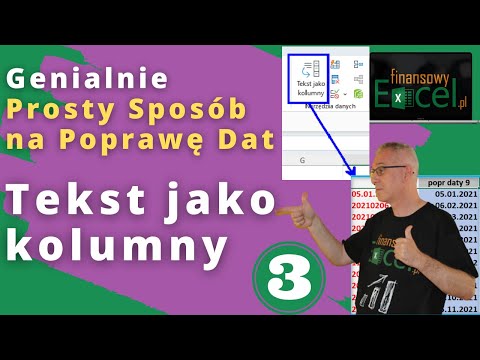 78. Jak Zastosować Genialne Narzędzie Excela - Tekst Jako Kolumny  W Błyskawicznym Poprawianiu Dat