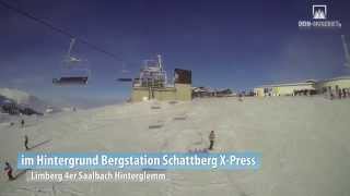 preview picture of video 'Fahrt mit dem Limberg 4er im Skicircus Saalbach Hinterglemm Leogang'